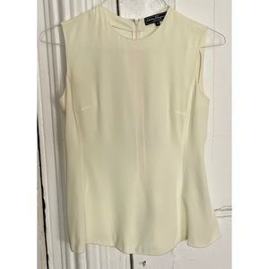 Salvatore Ferragamo Cream Peplum Top